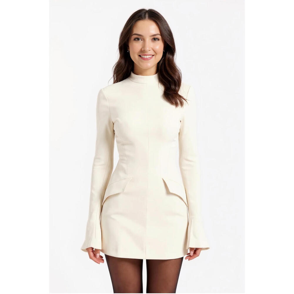 HOUSE OF CB 'Mahalia' Vintage Cream Mini Dress/Size M